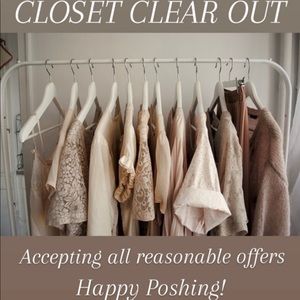 CLOSET CLEAR OUT!! ACCEPTING ALL REASONABLE OFFERS! BUNDLE + SAVE!